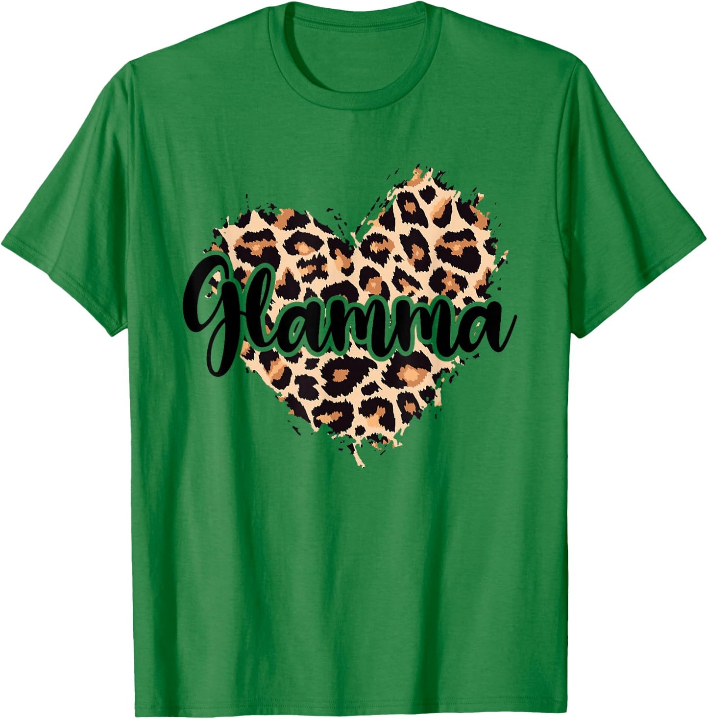 Glamma Leopard T-Shirt - T-Shirt | Irish Green
