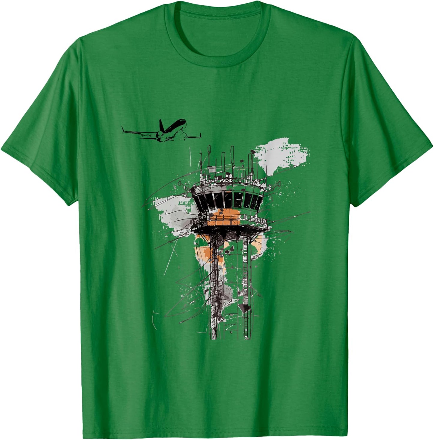 Vintage Air Traffic Controller T-Shirt - T-Shirt | Irish Green