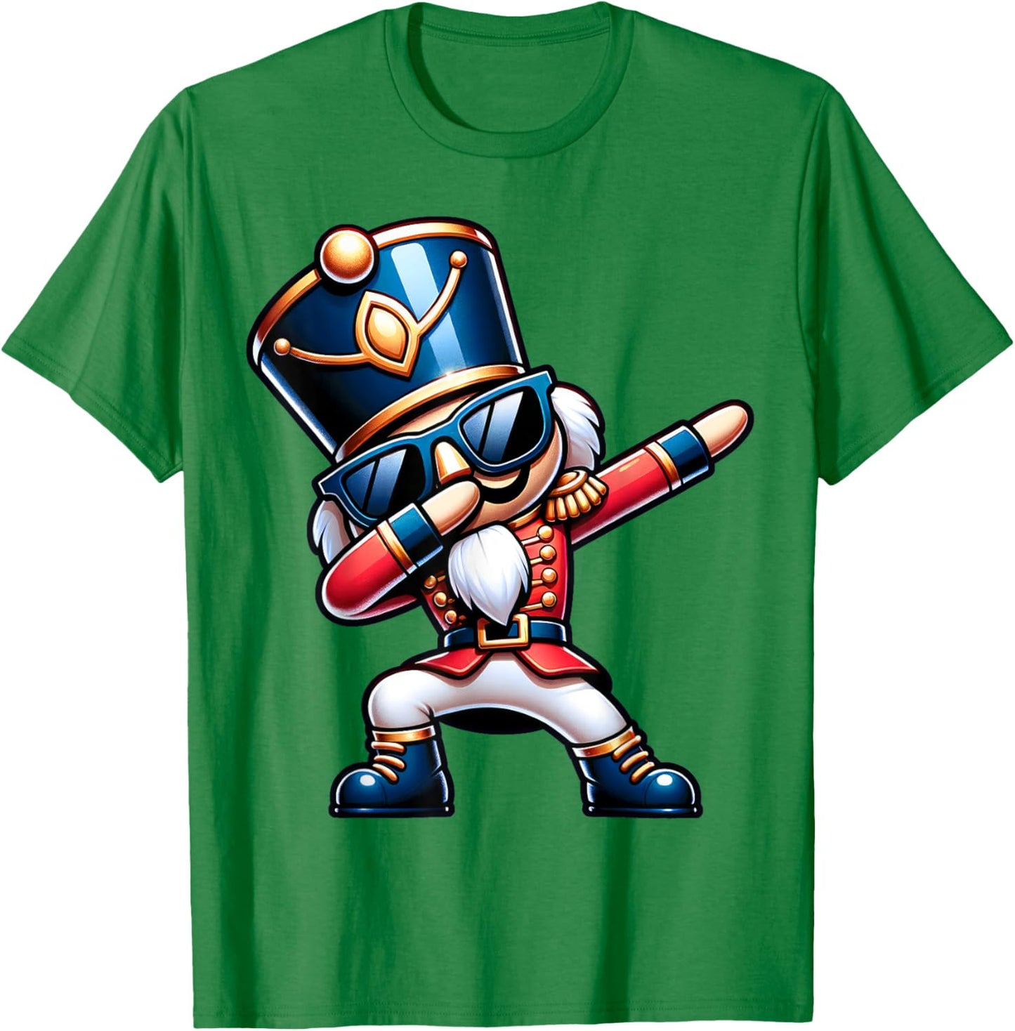 Christmas Nutcracker Dabbing Boys Santa Xmas Funny T-Shirt - T-Shirt | Irish Green