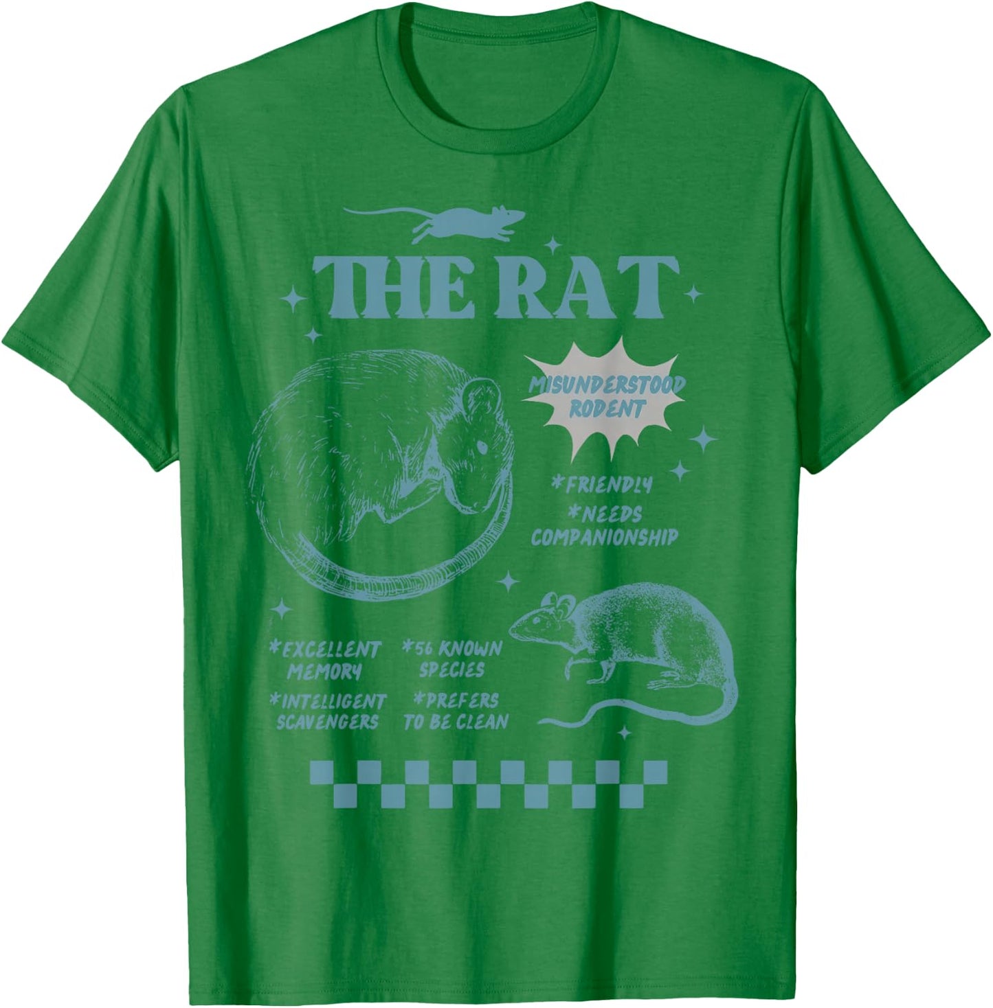 The Rat Rodent Retro Rat Misunderstood Rodent T-Shirt - T-Shirt | Irish Green