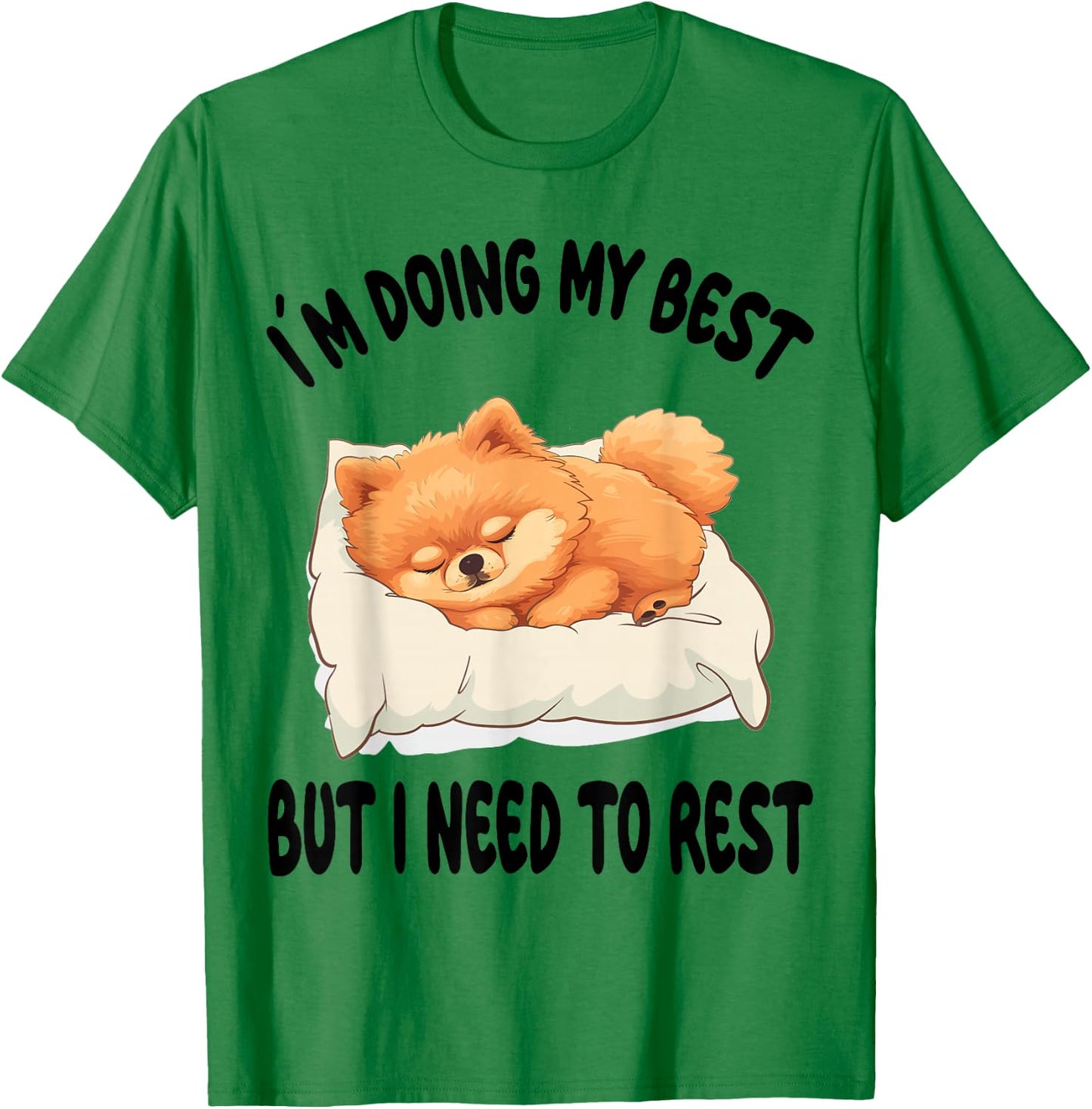Pomeranian Official Sleepshirt Pajamas Nightgown T-Shirt - T-Shirt | Irish Green