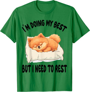 Pomeranian Official Sleepshirt Pajamas Nightgown T-Shirt - T-Shirt | Irish Green