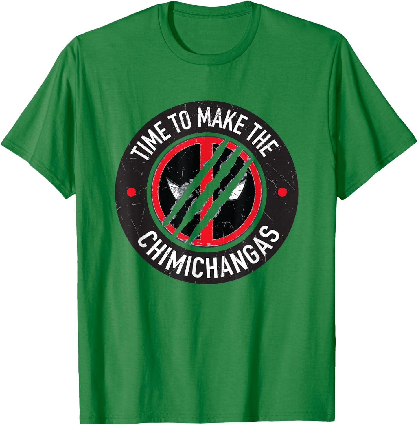 Marvel Deadpool & Wolverine Time To Make Chimichangas Logo T-Shirt - T-Shirt | Irish Green