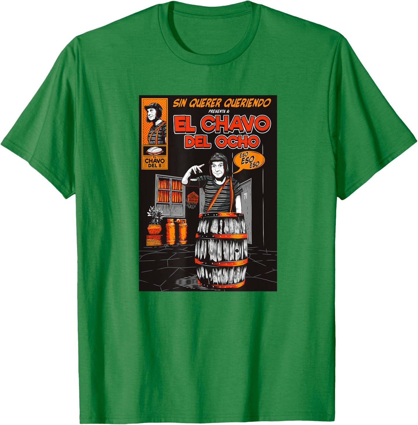 El Chavo - Colorful Desings for Kids, Teen, Women & Men T-Shirt - T-Shirt | Irish Green