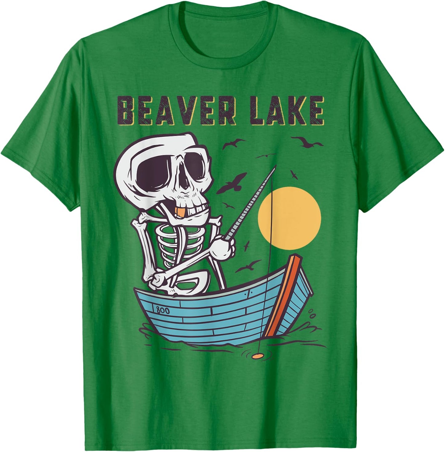 Beaver Lake Fishing, Beaver Lake T-Shirt - T-Shirt | Irish Green