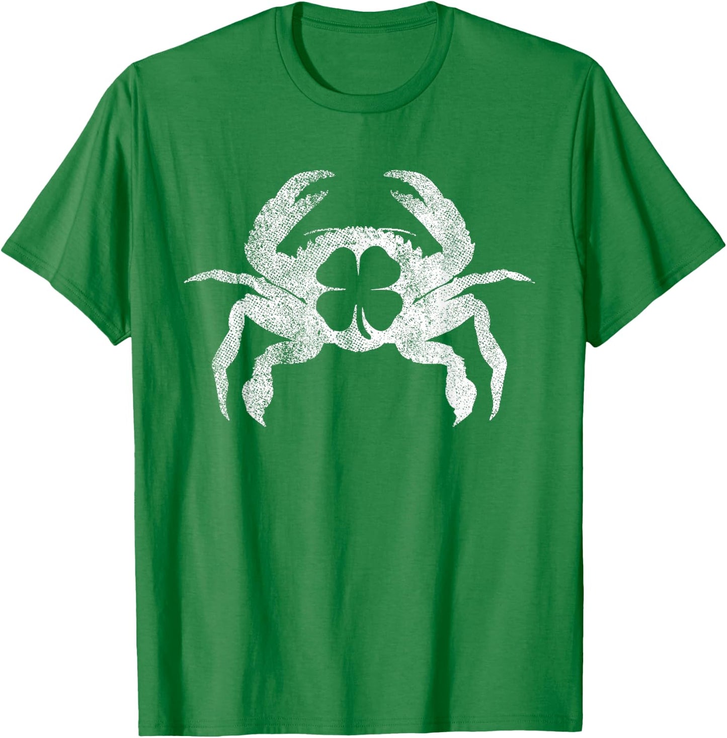 St. Patrick's Day Shamrock Crab Fisherman Irish Crabber T-Shirt - T-Shirt | Irish Green