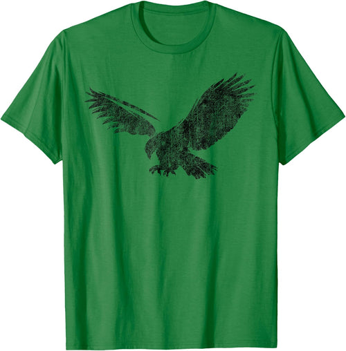 Beautiful Eagle American Bird Silhouette Flying Vintage Cool