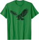 Beautiful Eagle American Bird Silhouette Flying Vintage Cool T-Shirt - T-Shirt | Irish Green