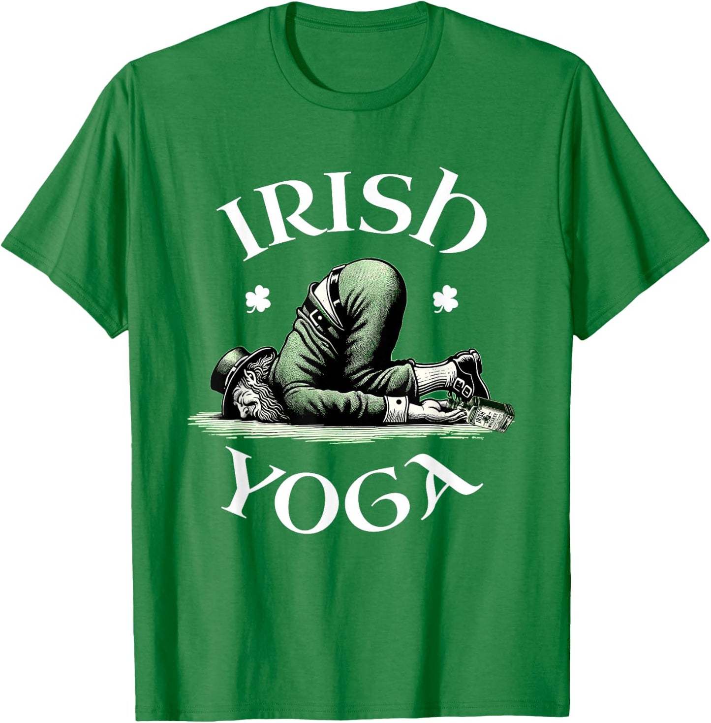 Irish Yoga Festive Green St. Paddy's Day Humor T-Shirt - T-Shirt | Irish Green