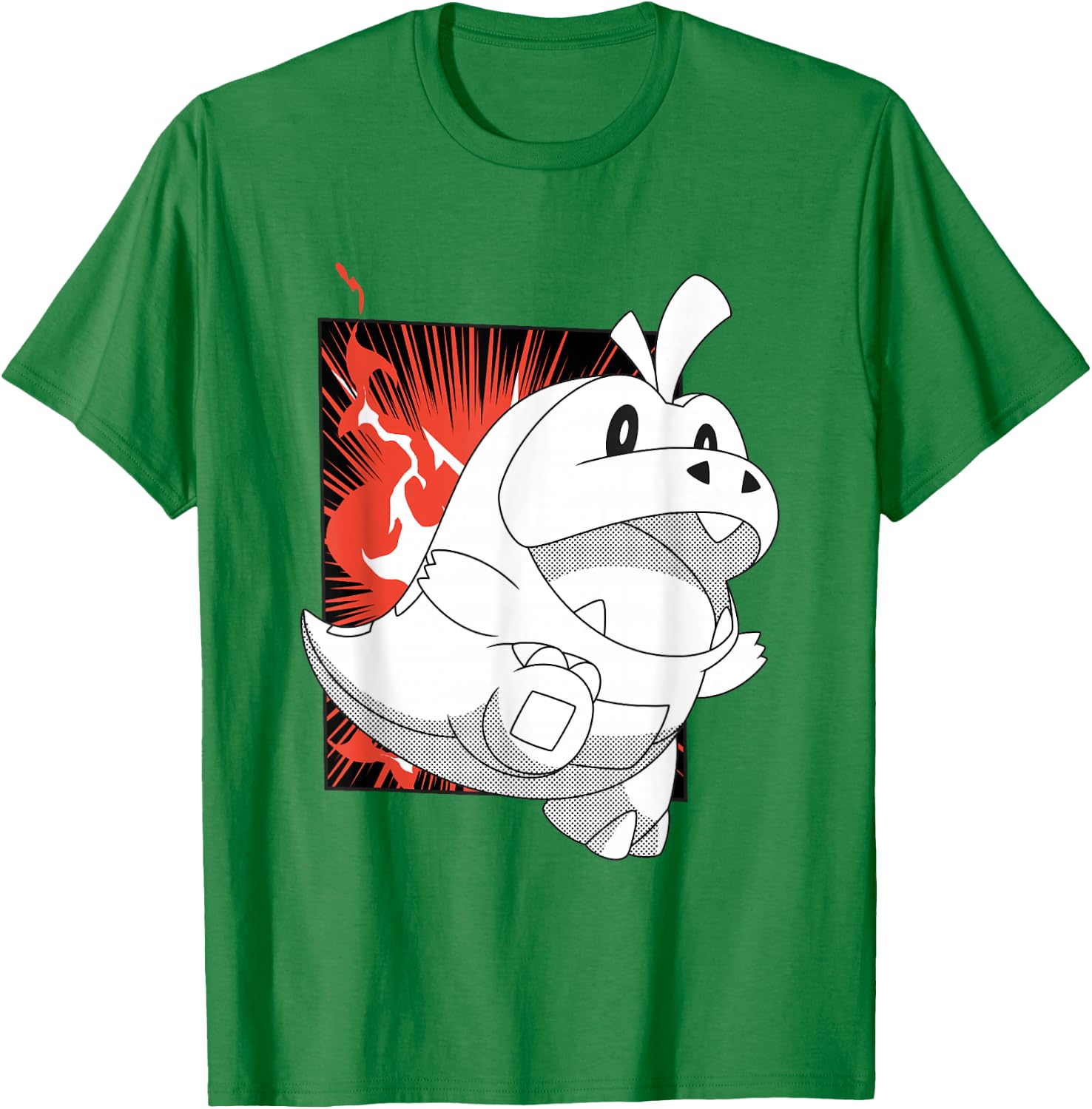 Pokémon Fuecoco Full Of Joy Fiery Shot Vintage T-Shirt - T-Shirt | Irish Green