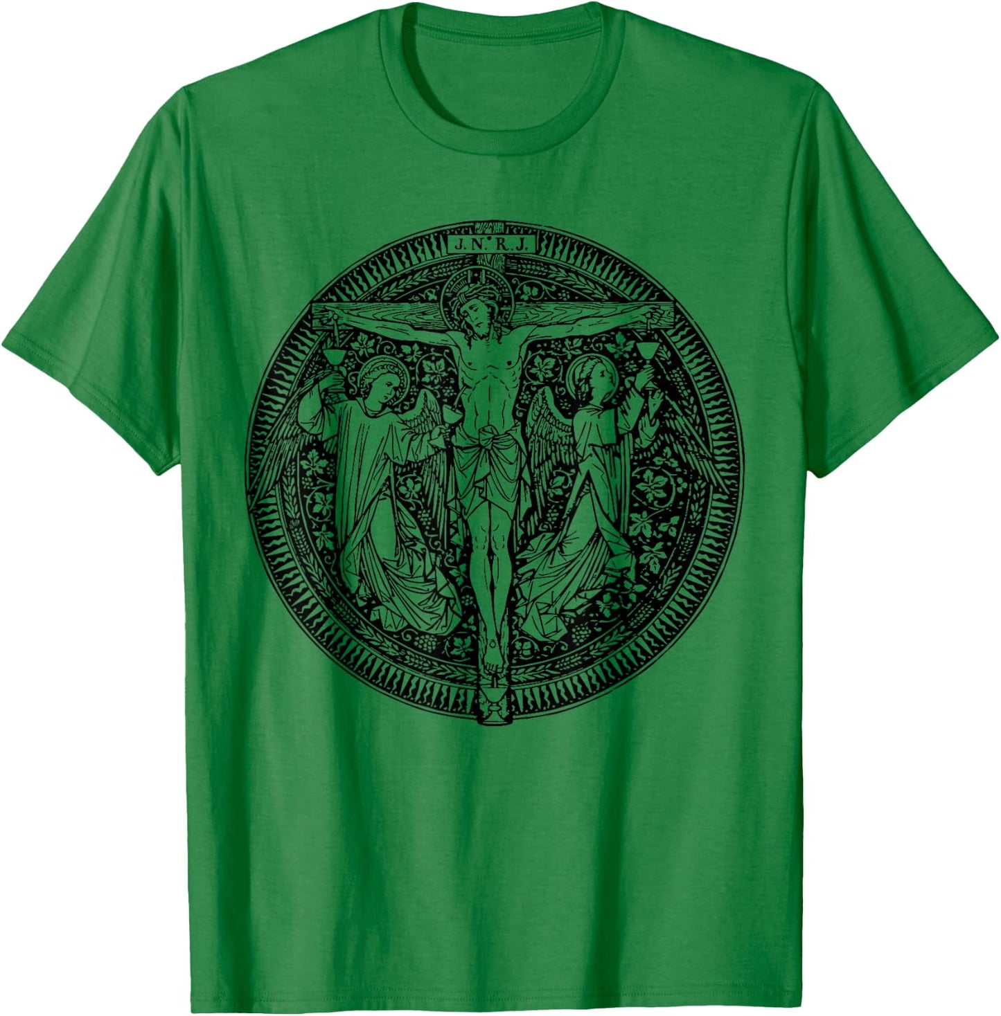 Devotion to Most Precious Blood of Jesus Christ Catholic T-Shirt - T-Shirt | Irish Green