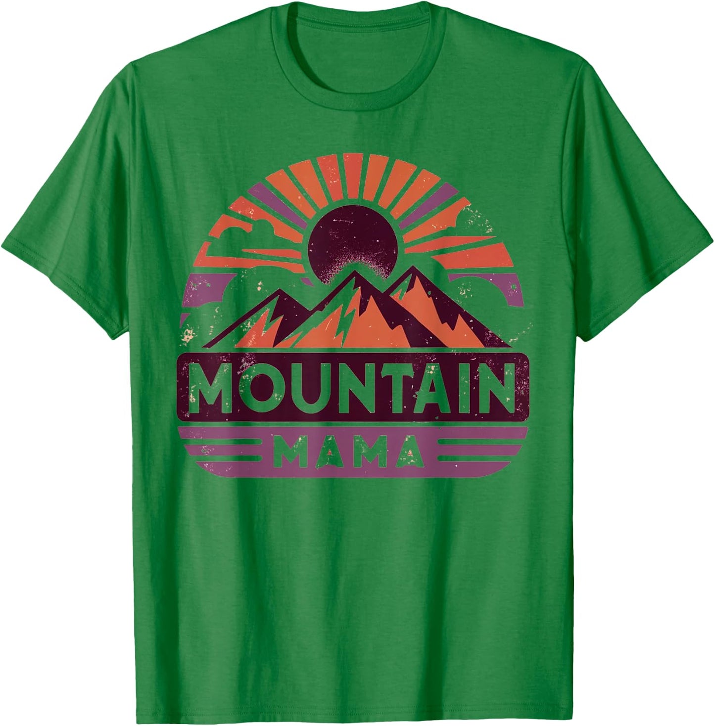 Mothers Day Love Hiking Mountain Mama T-Shirt - T-Shirt | Irish Green