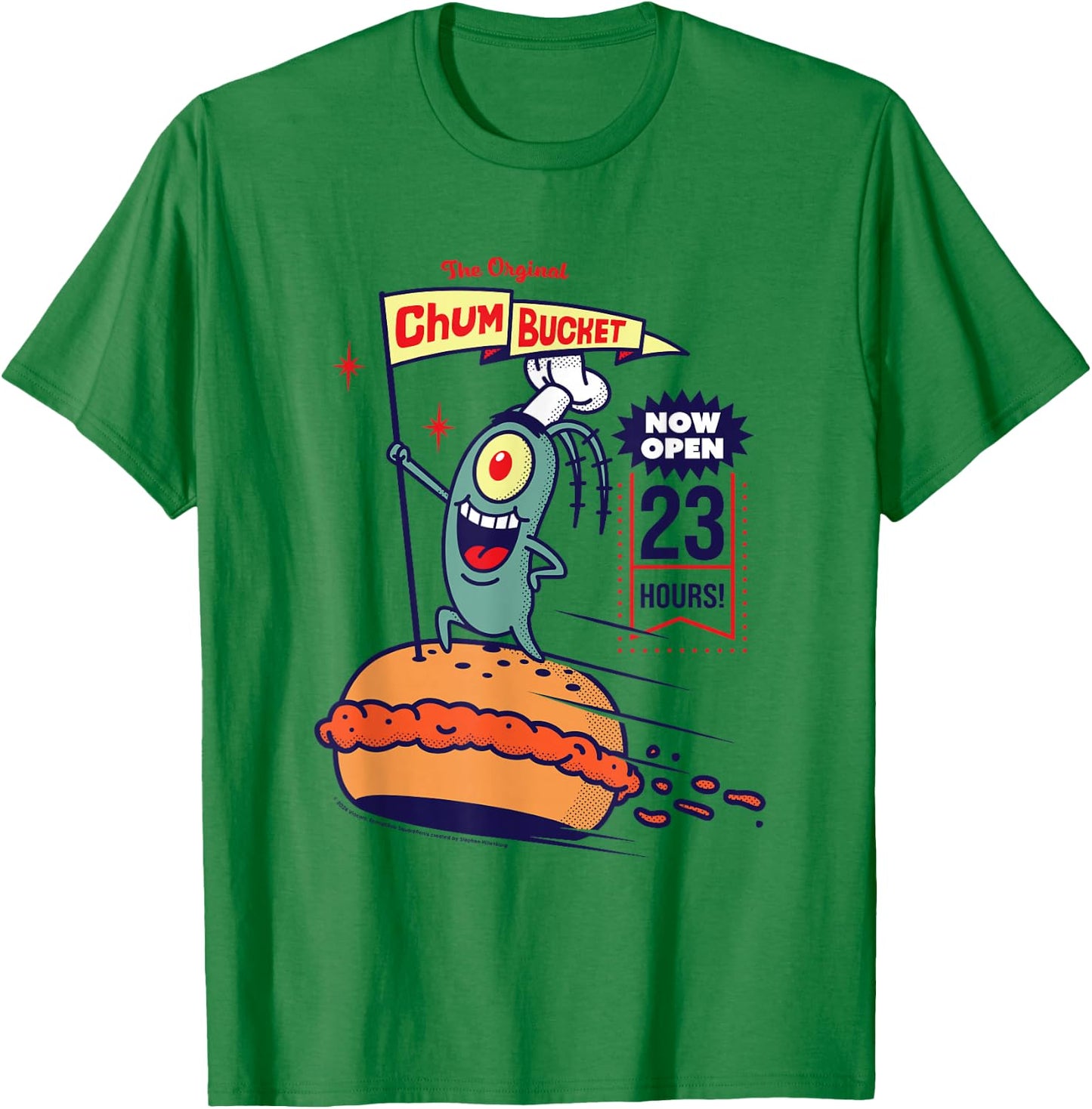 Spongebob Squarepants The Original Chum Bucket T-Shirt - T-Shirt | Irish Green