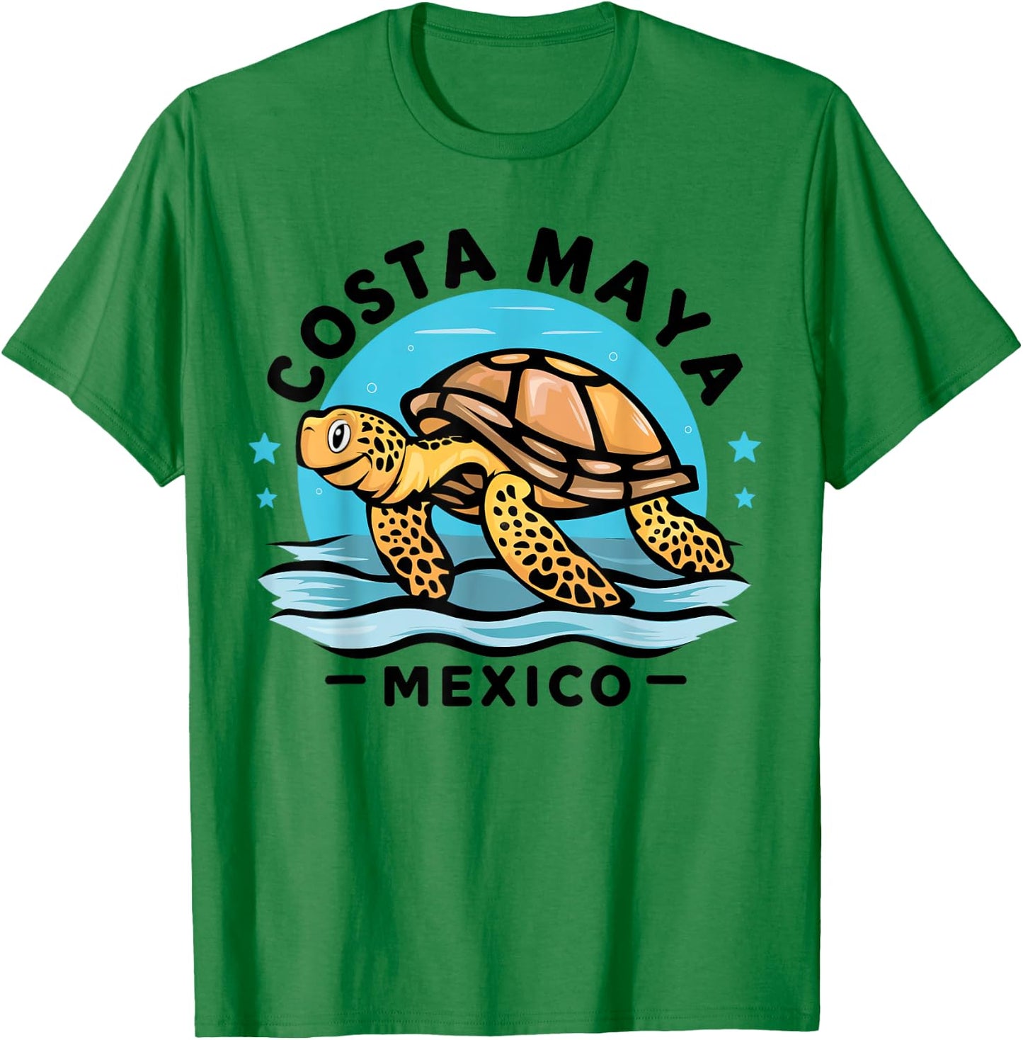 Costa Maya Mexico Turtle Vacation Souvenir Beach Men Women Girls Kids T-Shirt - T-Shirt | Irish Green