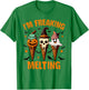 Halloween Vibes Spooky Mama Ice Cream I'm Freaking Melting T-Shirt - T-Shirt | Irish Green