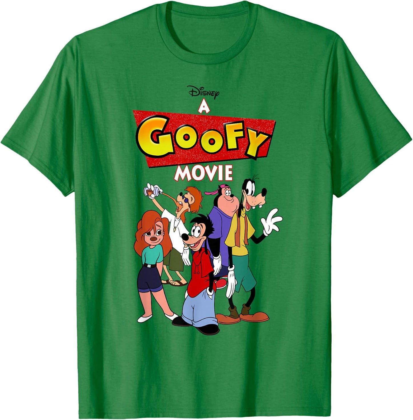 Disney A Goofy Movie Group Shot Logo T-Shirt - T-Shirt | Irish Green