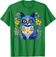 Ukraine Cat Floral Vintage Ukrainian Flag Vyshyvanka Style T-Shirt - T-Shirt | Irish Green
