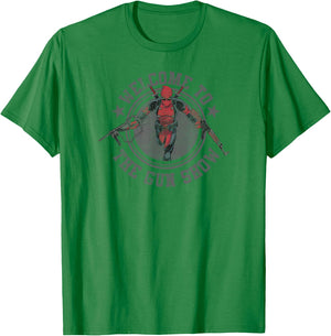 Marvel Deadpool Welcome to The Gun Show Vintage Comic T-Shirt - T-Shirt | Irish Green