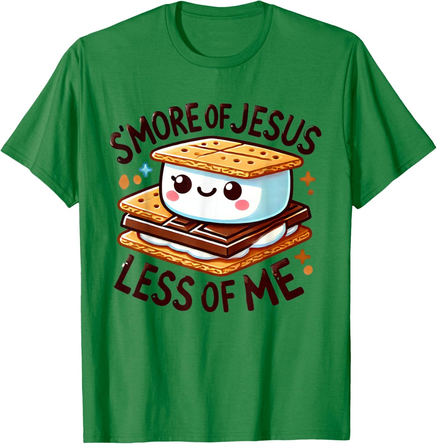 Unique Design S'More Of Jesus And Less Of Me Camper Lover T-Shirt - T-Shirt | Irish Green