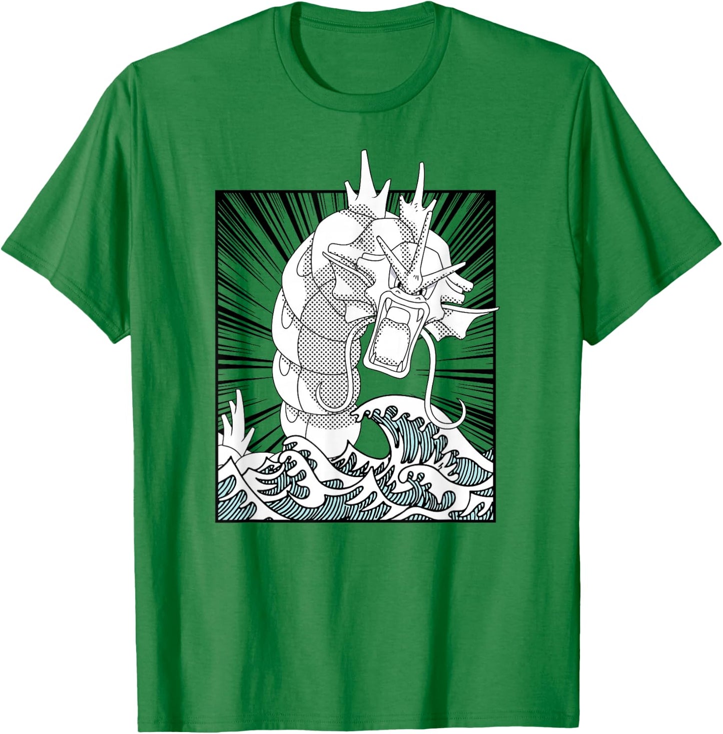 Pokémon - Gyarados Anime T-Shirt - T-Shirt | Irish Green