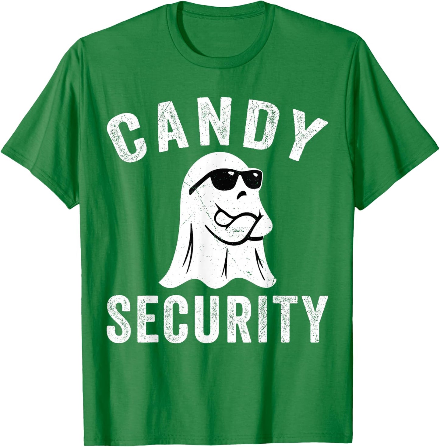 Easy Halloween Costume Halloween Candy Security Ghost T-Shirt - T-Shirt | Irish Green