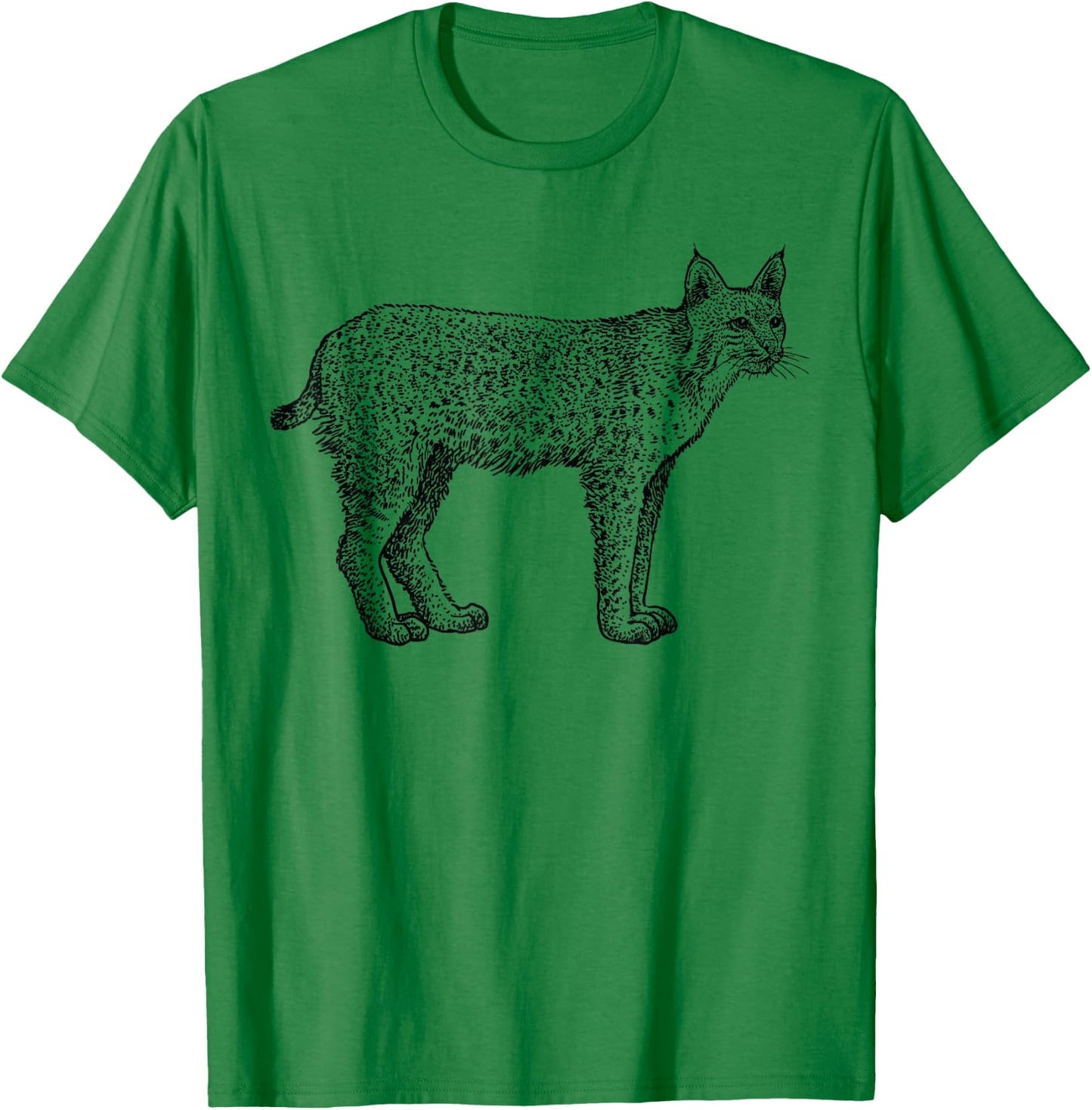 Bobcat Wildlife Shirt Sprit Animal for Kids Men Women T-Shirt - T-Shirt | Irish Green