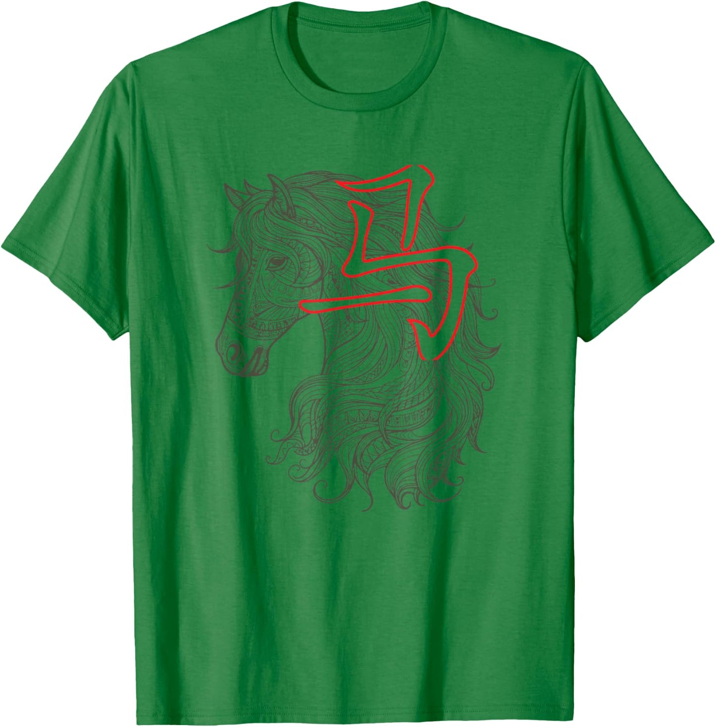 Chinese Lunar New Year Of The Horse 2026 Vietnamese Tet T-Shirt - T-Shirt | Irish Green
