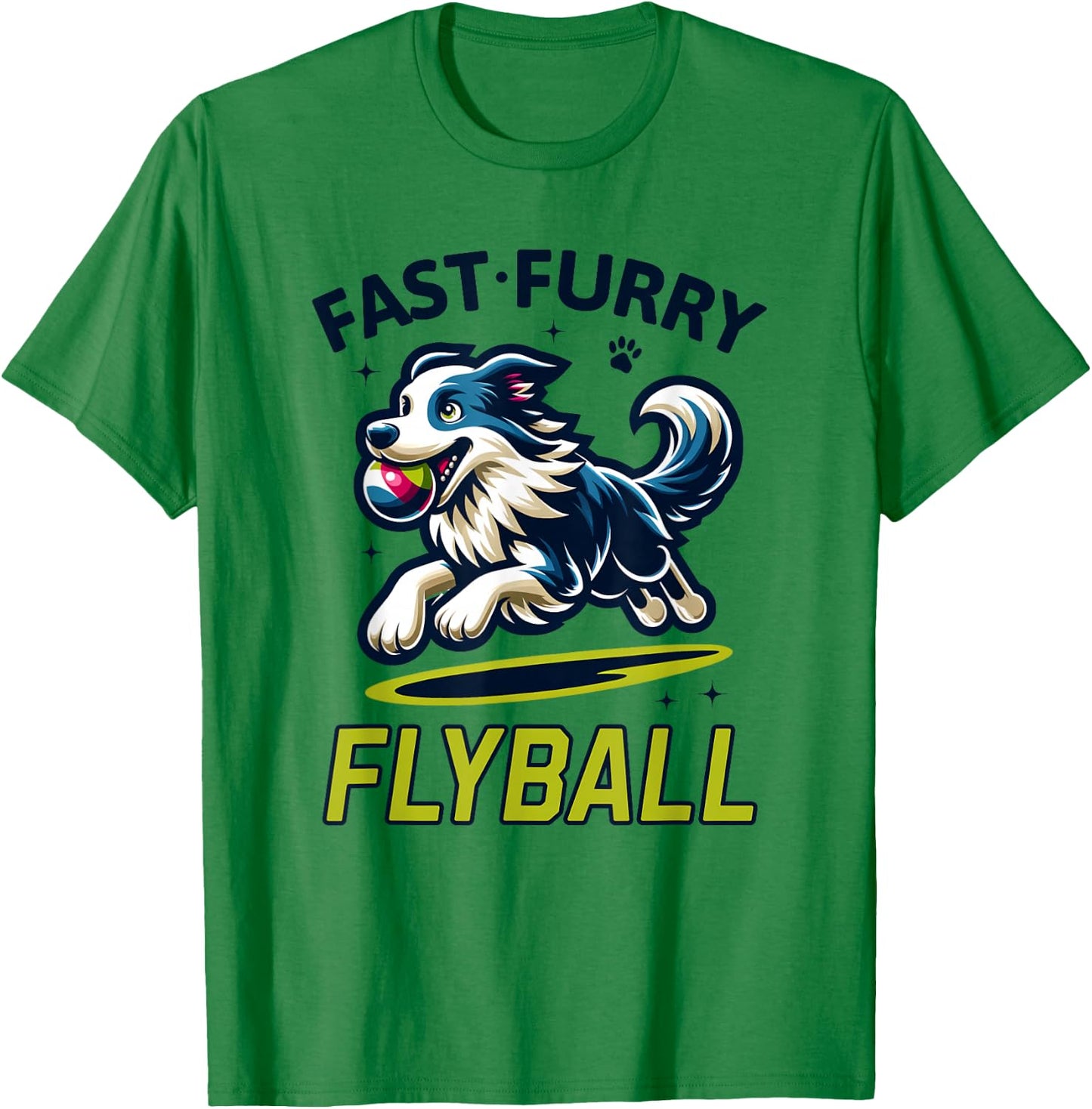 Flyball Champion Dog Race Competition Dog Agility Training T-Shirt - T-Shirt | Irish Green