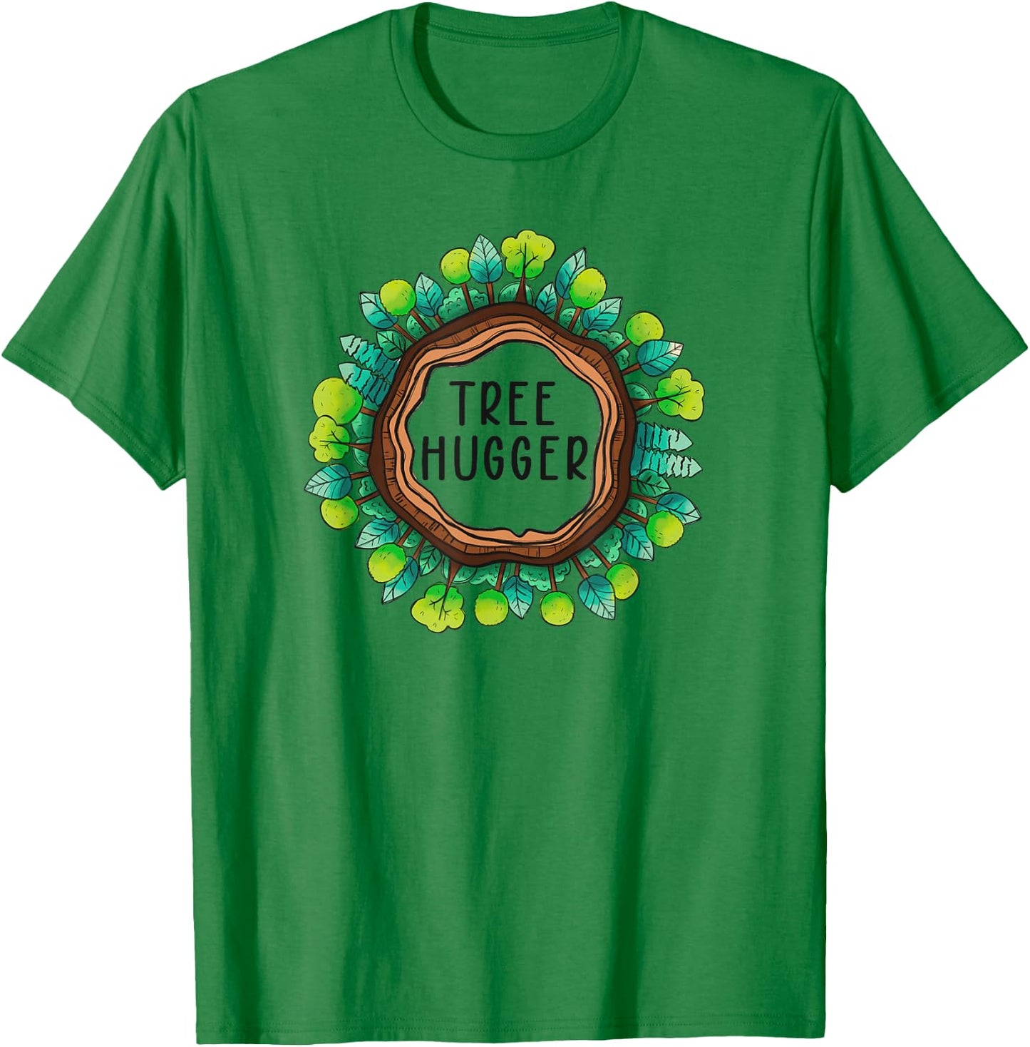 Tree Hugger Nature Environmental Protection Earth Day T-Shirt - T-Shirt | Irish Green