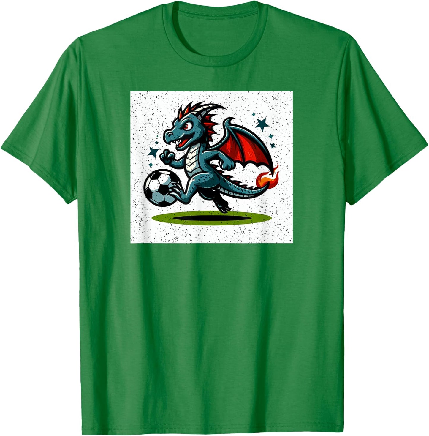 Dragon Playing Soccer T-Shirt - T-Shirt | Irish Green