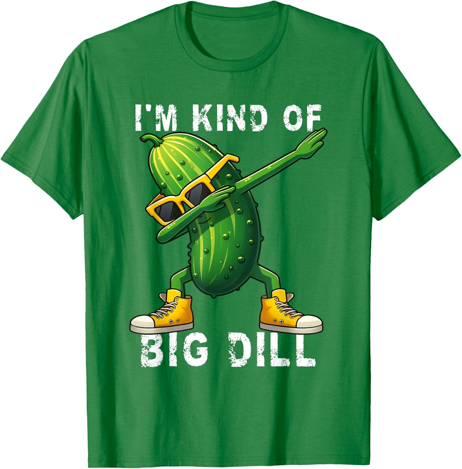 I’m Kind Of Big Dill Pickle Dabbing Halloween Cucumber T-Shirt - T-Shirt | Irish Green