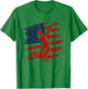 USA Cricket Jersey American Flag Cricket Player Art T-Shirt - T-Shirt | Irish Green