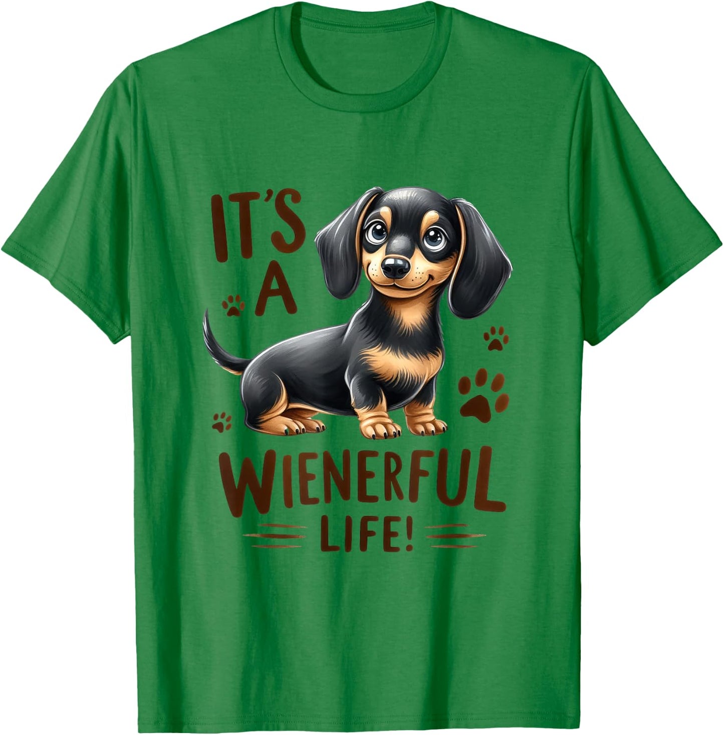 Wiener Dog Doxie Design - Dackel & Dachshund T-Shirt - T-Shirt | Irish Green