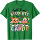 Funny Candy Halloween Teacher Will Trade Students For Candy T-Shirt - T-Shirt | Irish Green