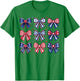 Coquette Bows 4th July Patriotic Women Girls Kids Coquette T-Shirt - T-Shirt | Irish Green
