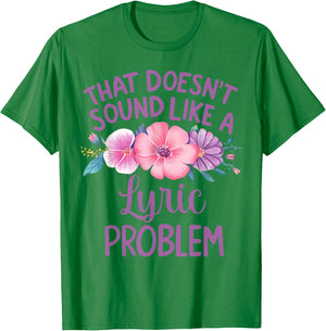 Lyric Personalized Cute Flower Girls Lyric Name T-Shirt - T-Shirt | Irish Green