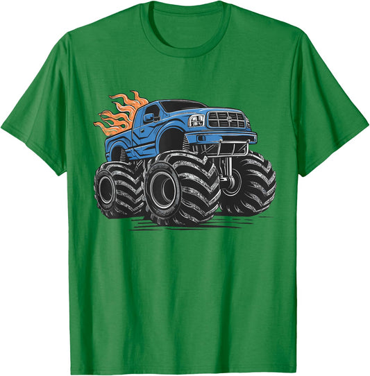 Monster Truck for toddlers Youth & Adults T-Shirt - T-Shirt | Irish Green