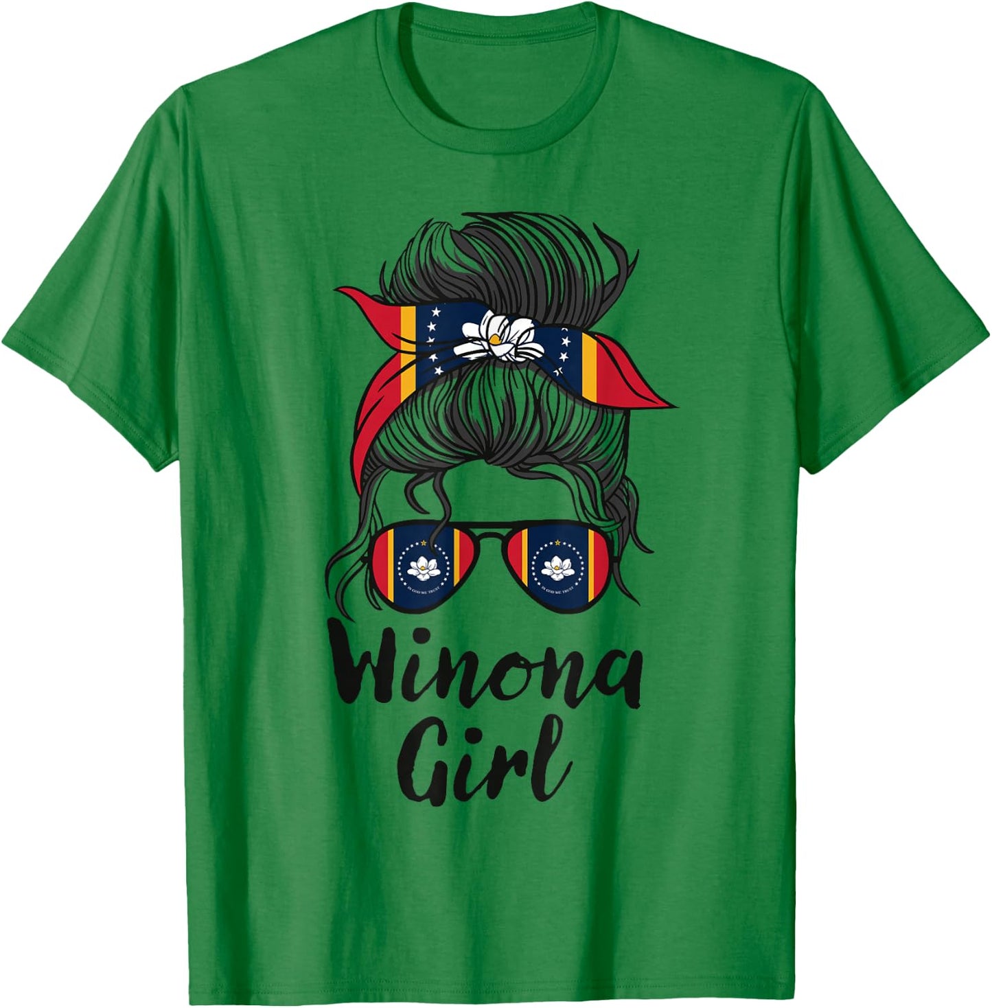 Winona Mississippi Women Girl T-Shirt - T-Shirt | Irish Green