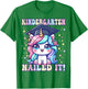 Graduation Kindergarten Unicorn Nailed It Girls Grad Magical T-Shirt - T-Shirt | Irish Green