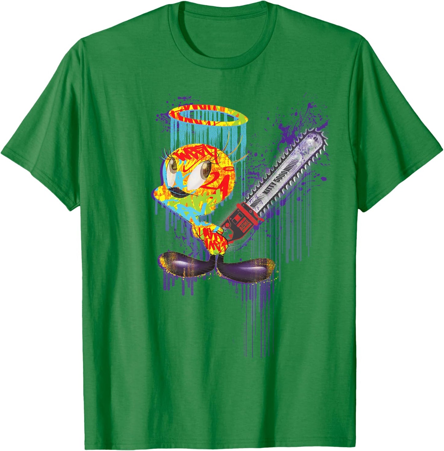 Looney Tunes Audacious Tweety T-Shirt - T-Shirt | Irish Green