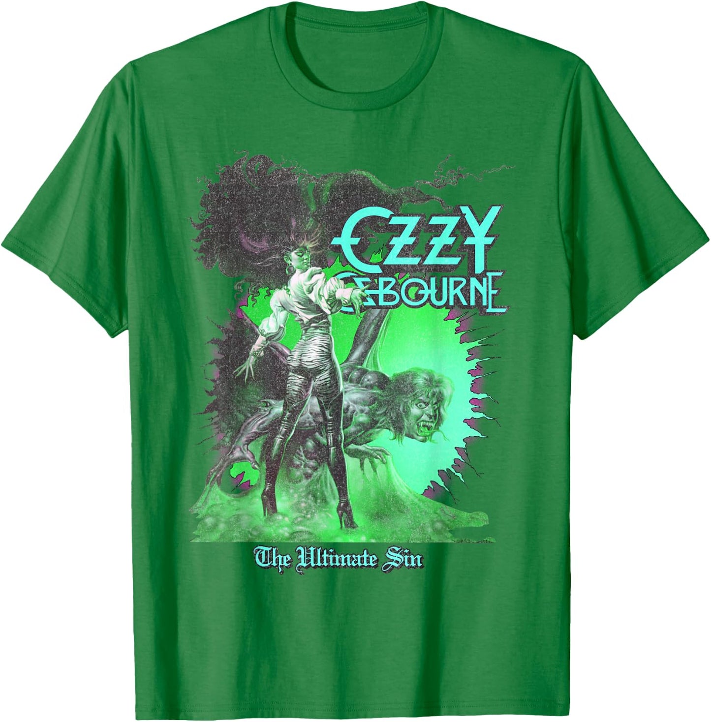 Ozzy Osbourne – Ultimate Sunburst Neon V2 T-Shirt - T-Shirt | Irish Green