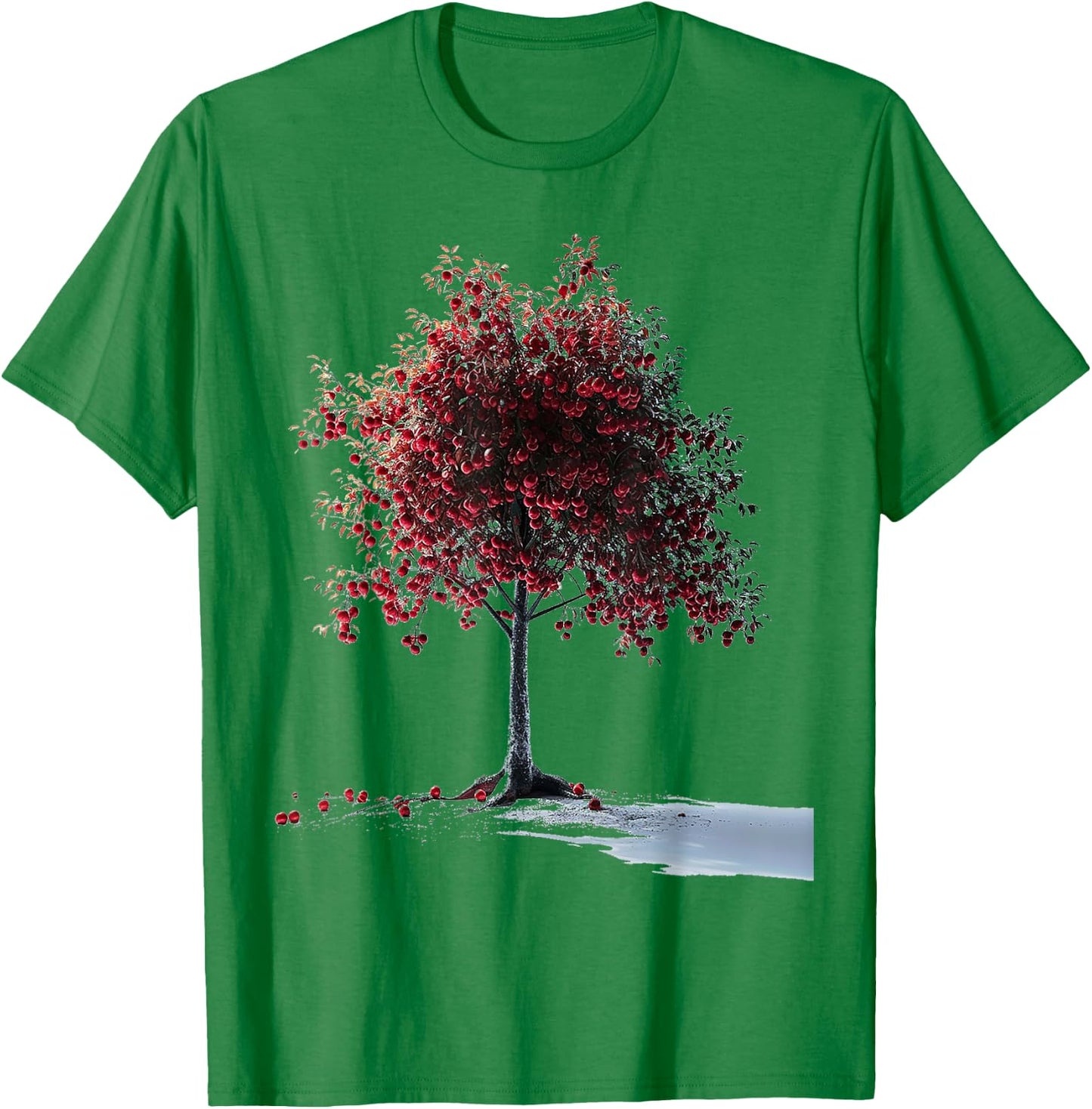 Tree Abstract Graphic Nature Artwork Drawing Tree T-Shirt - T-Shirt | Irish Green