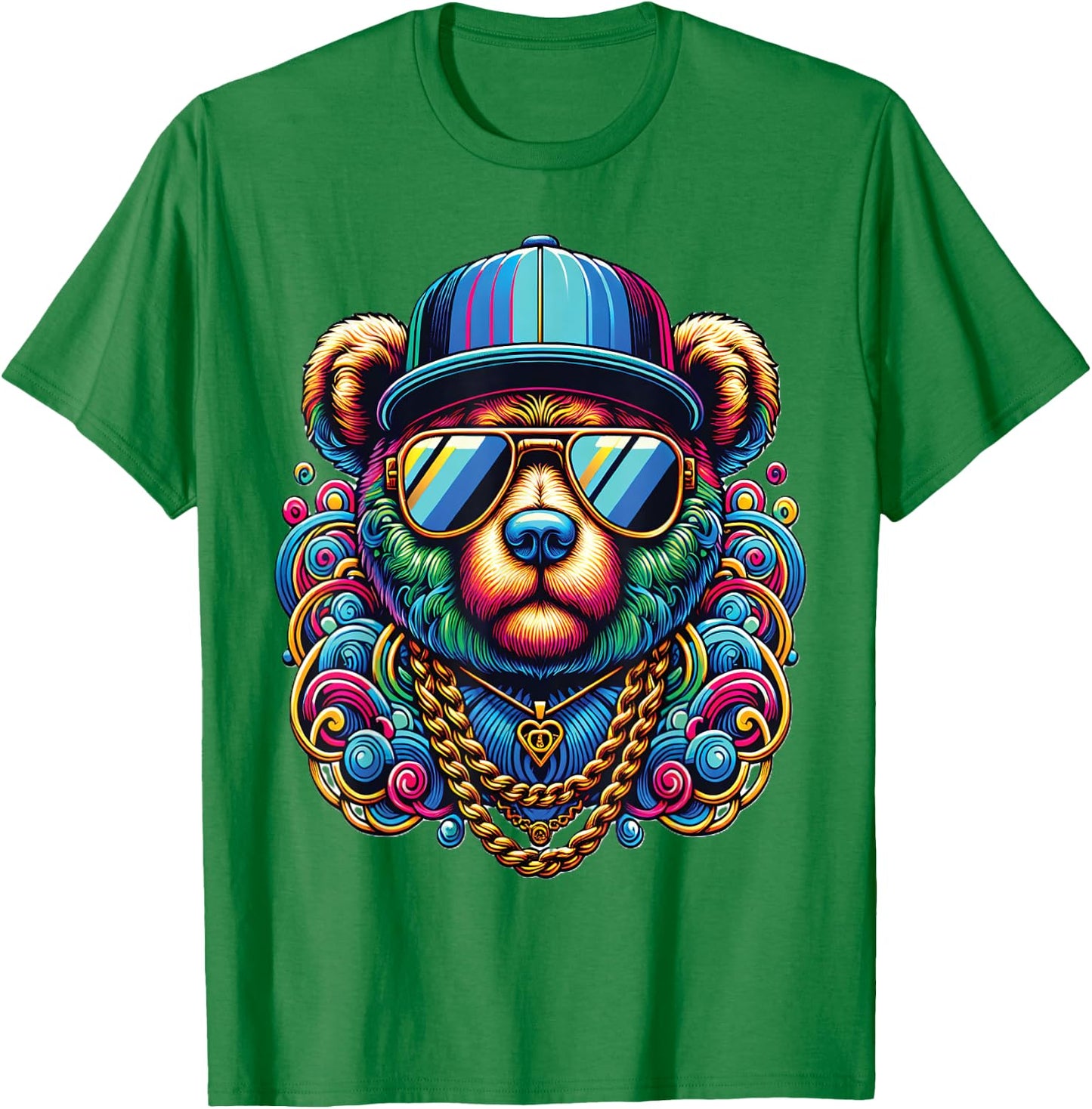 Gangsta Teddy Bear T-Shirt - T-Shirt | Irish Green