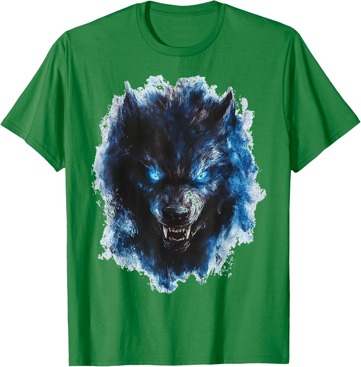 Werewolf Mythical Graphic Fantasy Artwork Werewolf T-Shirt - T-Shirt | Irish Green