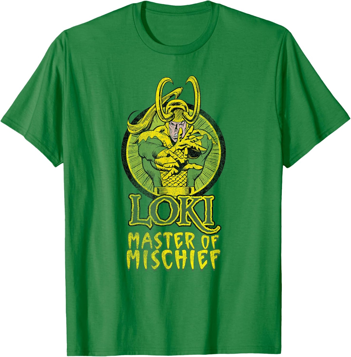 Marvel Loki Master of Mischief Vintage Comic Villain T-Shirt - T-Shirt | Irish Green