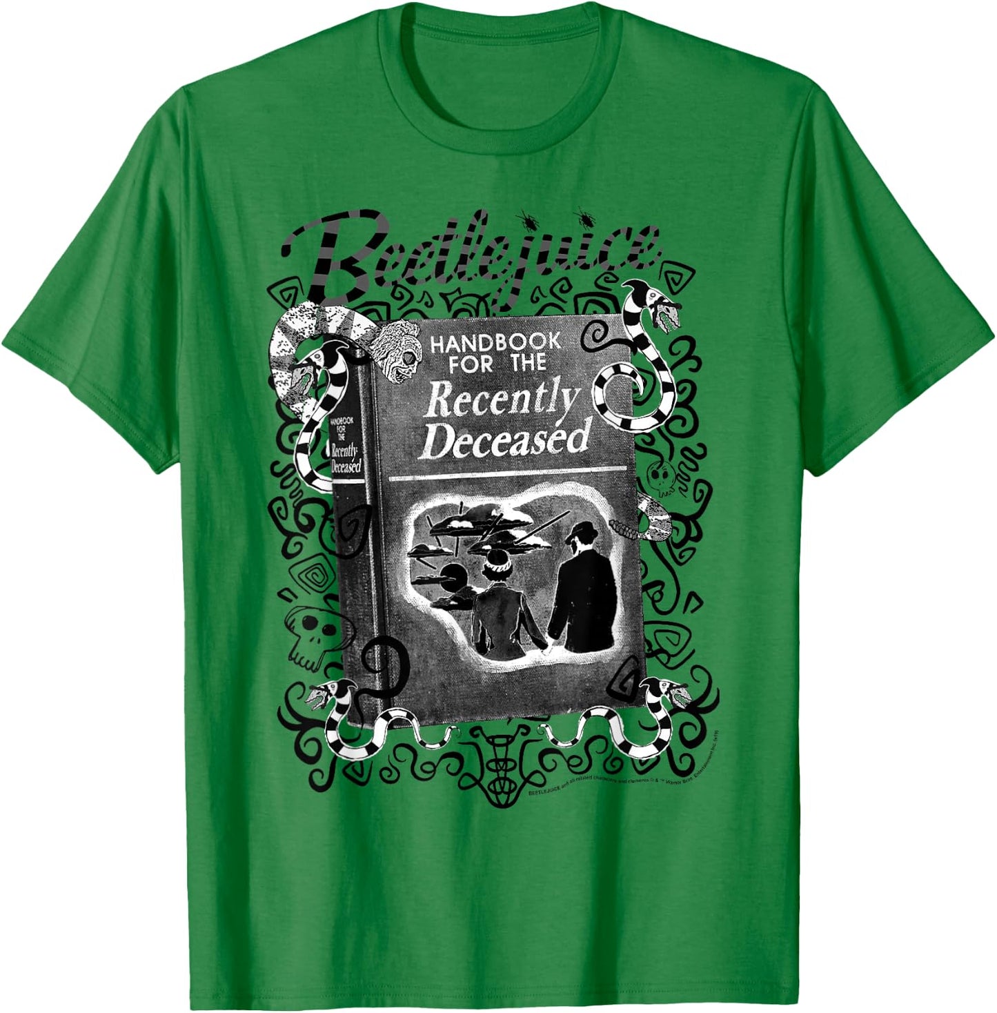 Beetlejuice Handbook for The Recently Deceased T-Shirt - T-Shirt | Irish Green
