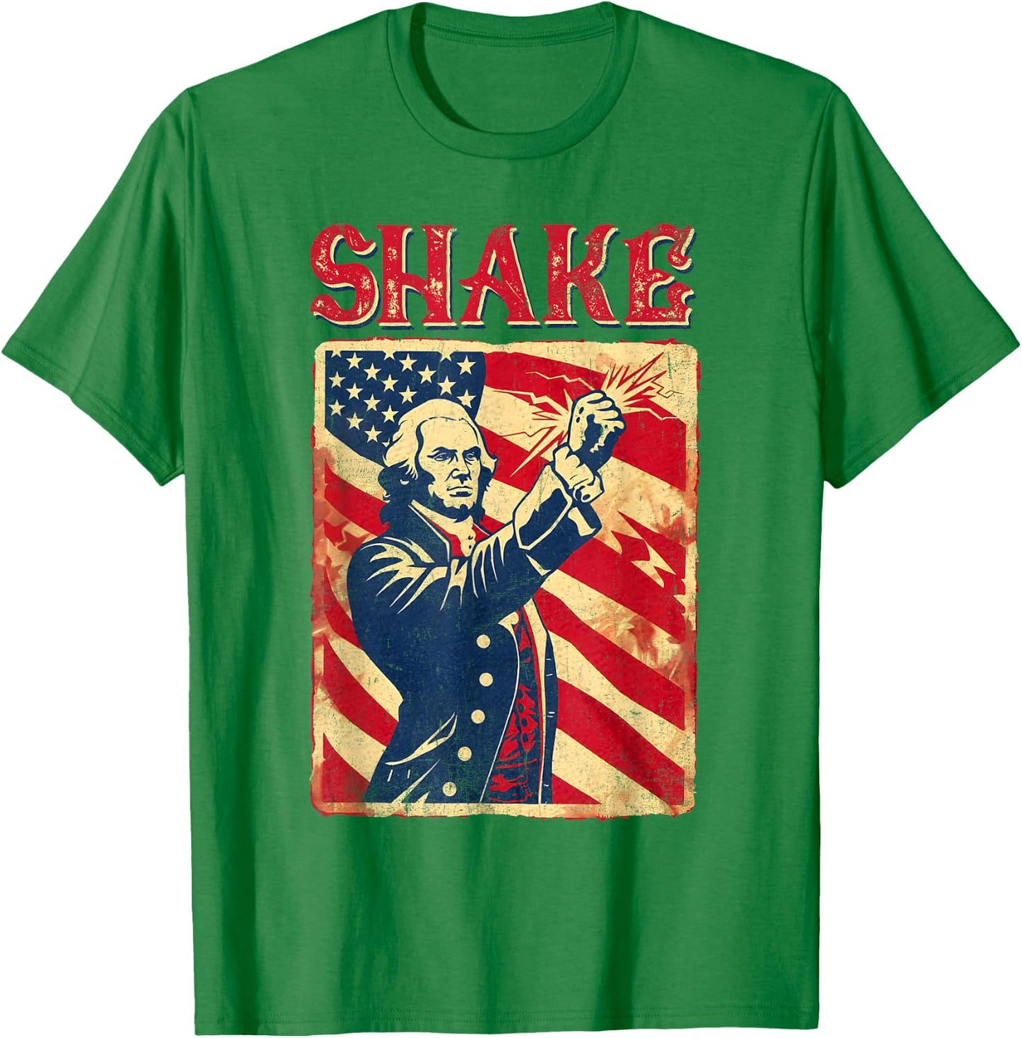 Funny Shake And Bake 4th of July Couple Matching T-Shirt - T-Shirt | Irish Green