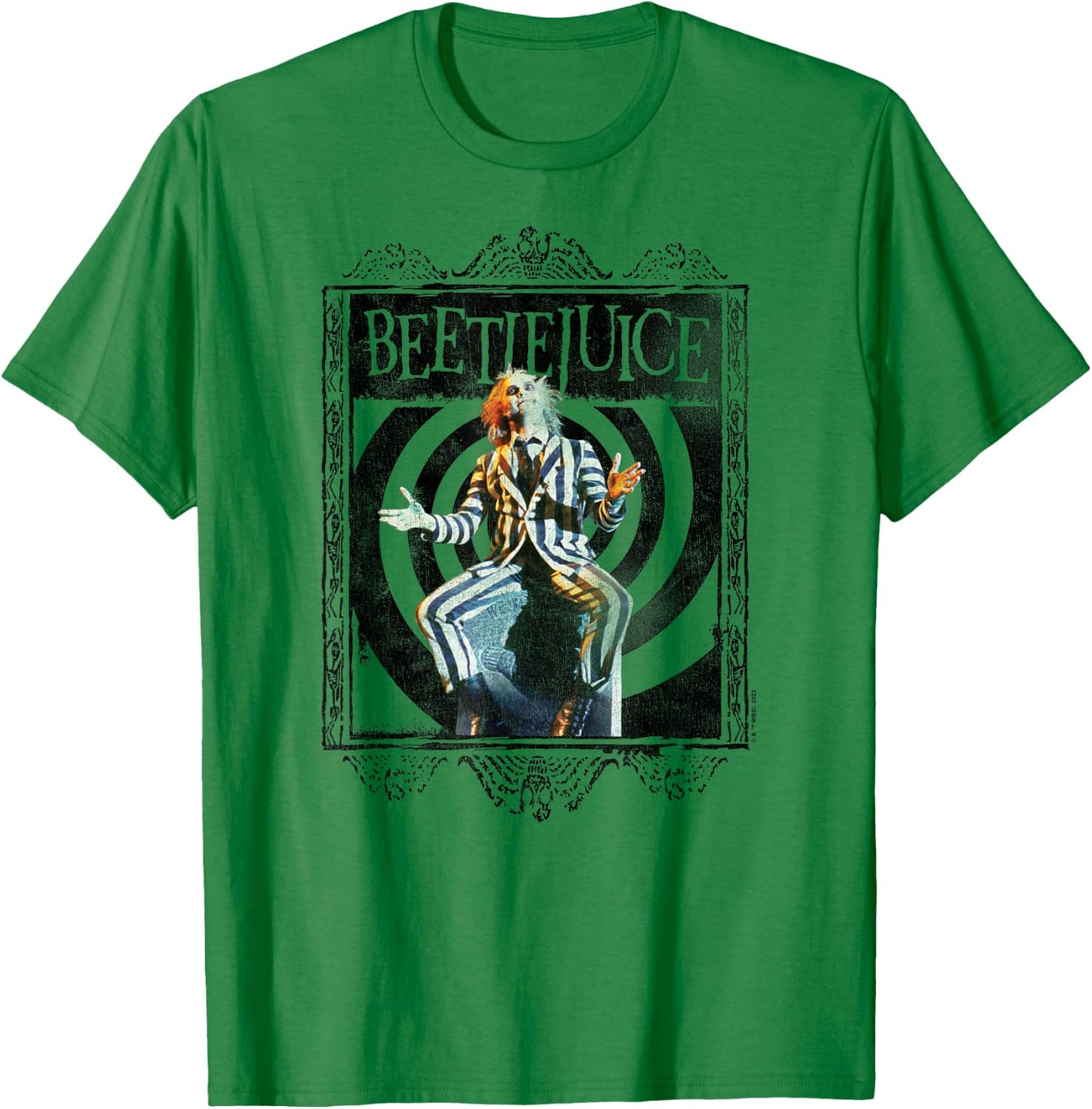 Beetlejuice - Beetlejuice On Grave T-Shirt - T-Shirt | Irish Green