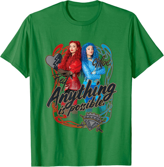 Disney Descendants: The Rise Of Red Anything Is Possible T-Shirt - T-Shirt | Irish Green