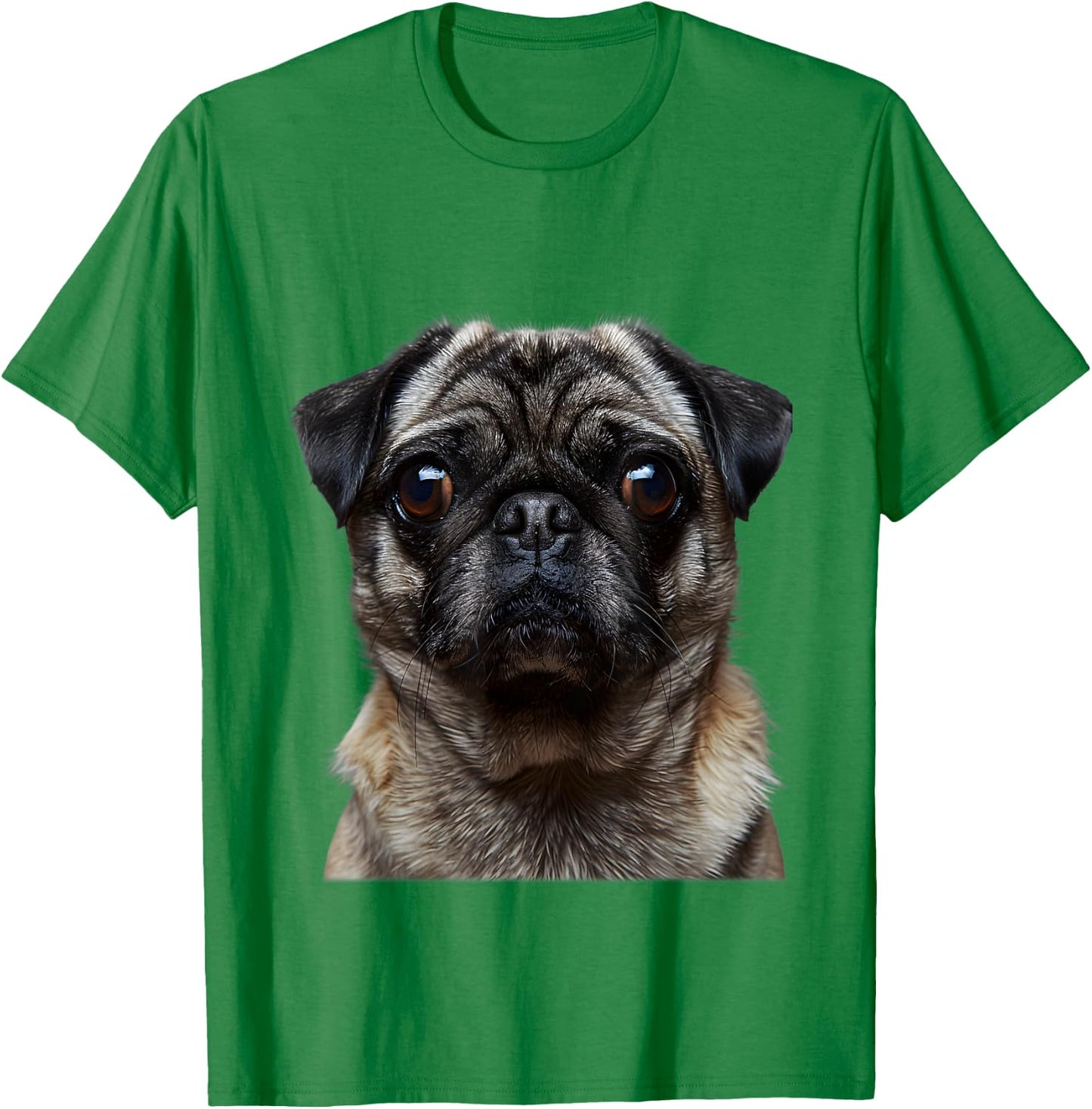 Cool Pug Face I Dog Pug Costume T-Shirt - T-Shirt | Irish Green